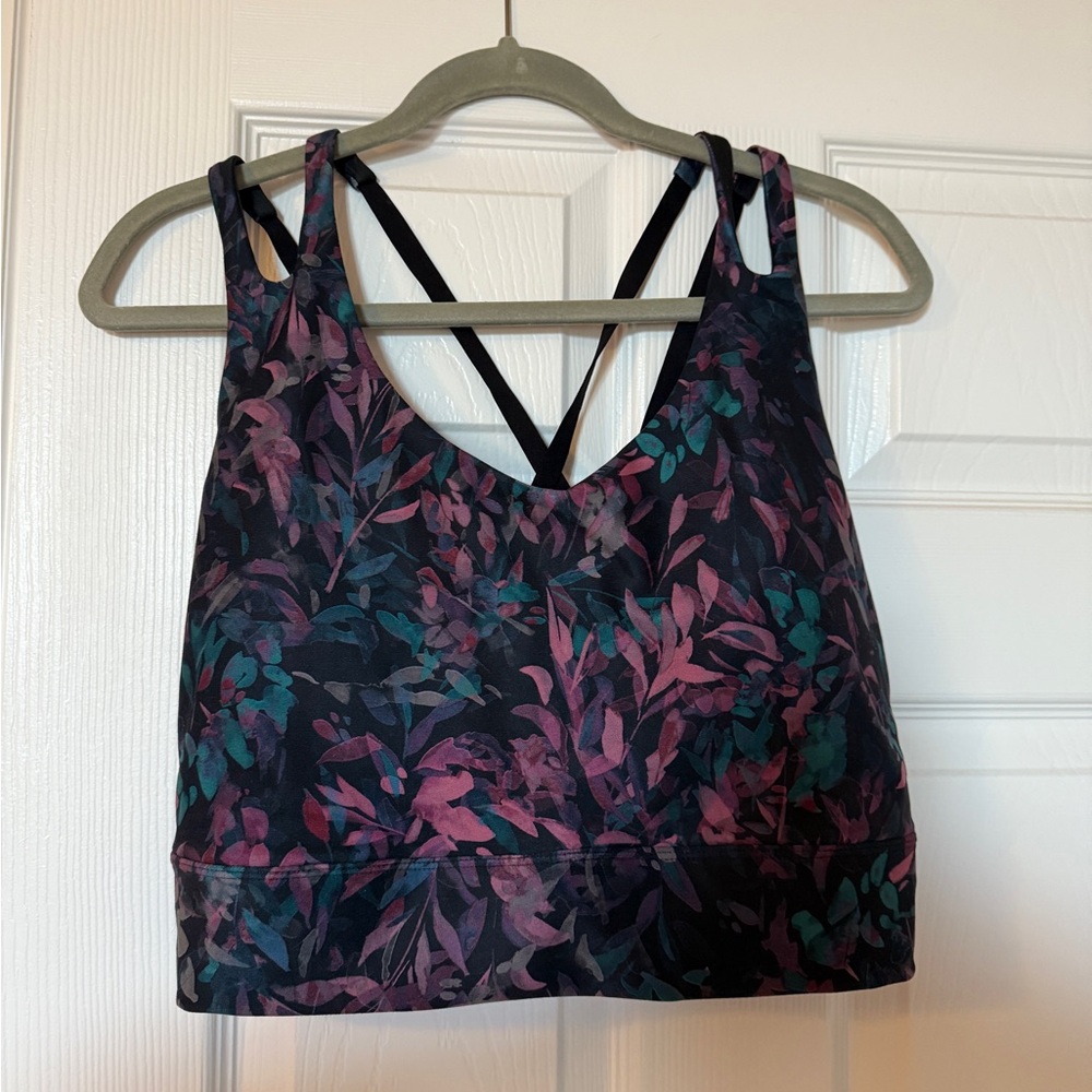 Freely Floral Patterned Sports Bra 2X